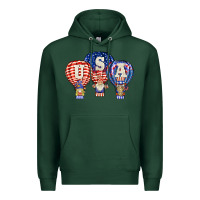 Sports Green usa air balloon gnomies Premium Hoodie - BarkalooDesign