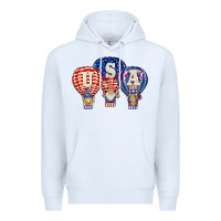 White usa air balloon gnomies Premium Hoodie - BarkalooDesign
