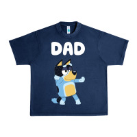 Navy Bluey Dad Urban Heavy Tee - linhVisuals