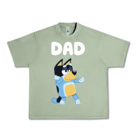 Oil Green Bluey Dad Urban Heavy Tee - linhVisuals