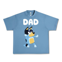 Pebble Blue Bluey Dad Urban Heavy Tee - linhVisuals