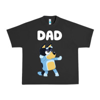 Pigment Black Bluey Dad Urban Heavy Tee - linhVisuals