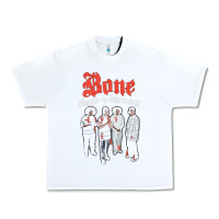White newbone thugs n harmony Urban Heavy Tee - linhVisuals