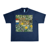 Navy the stone roses Urban Heavy Tee - linhVisuals