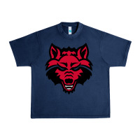 Navy DEVIL - RED WOLVES FOOTBALL SOCCER STATE MEN Urban Heavy Tee - linhVisuals