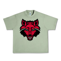 Oil Green DEVIL - RED WOLVES FOOTBALL SOCCER STATE MEN Urban Heavy Tee - linhVisuals