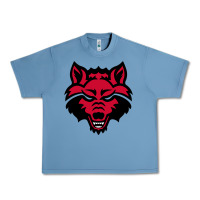 Pebble Blue DEVIL - RED WOLVES FOOTBALL SOCCER STATE MEN Urban Heavy Tee - linhVisuals