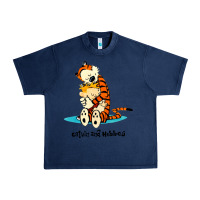 Navy newcalvin and hobbes [tyellow] Urban Heavy Tee - linhVisuals