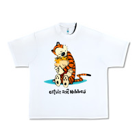 White newcalvin and hobbes [tyellow] Urban Heavy Tee - linhVisuals