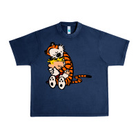 Navy newcalvin and hobbes 04 Urban Heavy Tee - linhVisuals