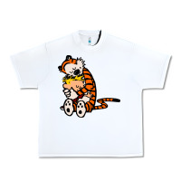 White newcalvin and hobbes 04 Urban Heavy Tee - linhVisuals
