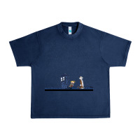 Navy newcalvin and hobbes night star tardis Urban Heavy Tee - linhVisuals