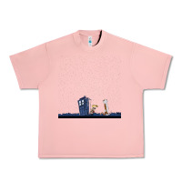 Salmon newcalvin and hobbes night star tardis Urban Heavy Tee - linhVisuals