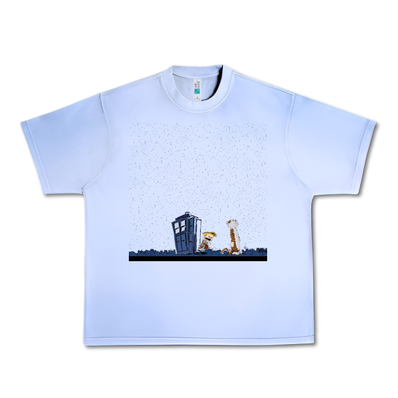 Newcalvin And Hobbes Night Star Tardis Urban Heavy Tee by linhVisuals | Teevron