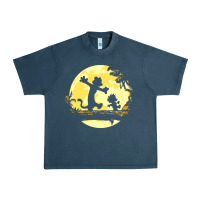 Midnight Navy newcalvin and hobbes no worries Urban Heavy Tee - linhVisuals