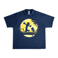 Navy newcalvin and hobbes no worries Urban Heavy Tee - linhVisuals