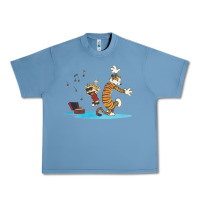 Pebble Blue newcalvin and hobbes sing 09 Urban Heavy Tee - linhVisuals