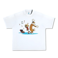 White newcalvin and hobbes sing 09 Urban Heavy Tee - linhVisuals