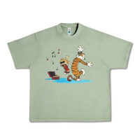 Oil Green newcalvin and hobbes sing 09 Urban Heavy Tee - linhVisuals
