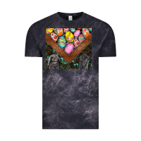 Cloud Black easter Vintage Tee - CowhideDigitalArt