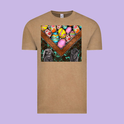 Easter Vintage Tee Designed By Cowhidedigitalart
