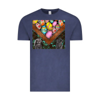 Vintage Denim easter Vintage Tee - CowhideDigitalArt