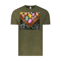 Vintage Olive easter Vintage Tee - CowhideDigitalArt