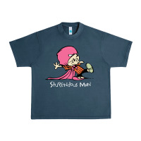 Midnight Navy newcalvin and hobbes stupendous man Urban Heavy Tee - linhVisuals