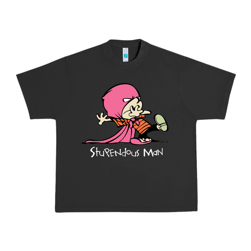 Newcalvin And Hobbes Stupendous Man Urban Heavy Tee by linhVisuals | Teevron