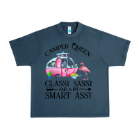 Midnight Navy newcamper queen classy sassy and a bit smart assy Urban Heavy Tee - linhVisuals