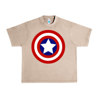 French Oak newcaptain america Urban Heavy Tee - linhVisuals