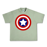Oil Green newcaptain america Urban Heavy Tee - linhVisuals