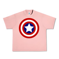 Salmon newcaptain america Urban Heavy Tee - linhVisuals