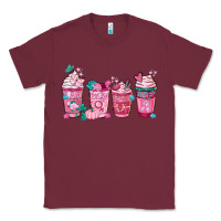 Burgundy Breast Cancer Coffee Cups Classic Tee - FaDigitalArtStudio