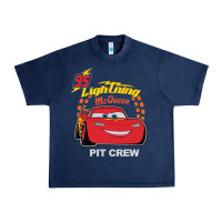 Navy newcars lightning mcqueen Urban Heavy Tee - linhVisuals