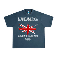 Midnight Navy make america great britain again funny uk us Urban Heavy Tee - linhVisuals
