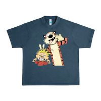 Midnight Navy calvin Urban Heavy Tee - linhVisuals