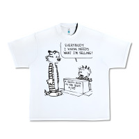 White calvin Urban Heavy Tee - linhVisuals