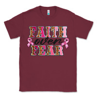 Burgundy faıth over fear Classic Tee - BarkalooDesign