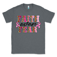 Charcoal Heather faıth over fear Classic Tee - BarkalooDesign