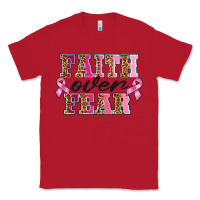 Red faıth over fear Classic Tee - BarkalooDesign