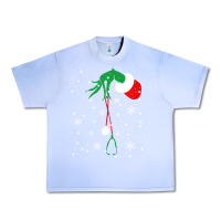 Grape Ice newchristmas grinch hand holding a stethoscope Urban Heavy Tee - linhVisuals