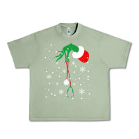Oil Green newchristmas grinch hand holding a stethoscope Urban Heavy Tee - linhVisuals