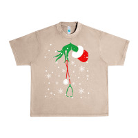 French Oak newchristmas grinch hand holding a stethoscope Urban Heavy Tee - linhVisuals