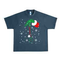Midnight Navy newchristmas grinch hand holding a stethoscope Urban Heavy Tee - linhVisuals
