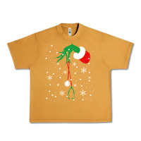 Peanut Butter newchristmas grinch hand holding a stethoscope Urban Heavy Tee - linhVisuals