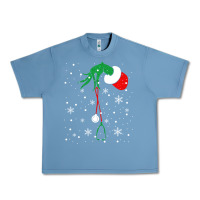 Pebble Blue newchristmas grinch hand holding a stethoscope Urban Heavy Tee - linhVisuals