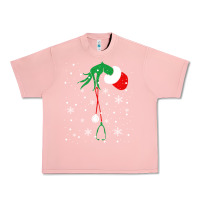 Salmon newchristmas grinch hand holding a stethoscope Urban Heavy Tee - linhVisuals