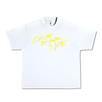 White Call Me By Your Name Urban Heavy Tee - linhVisuals
