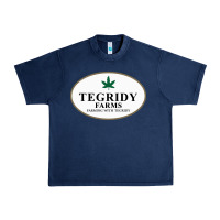 Navy tegridy farms Urban Heavy Tee - linhVisuals